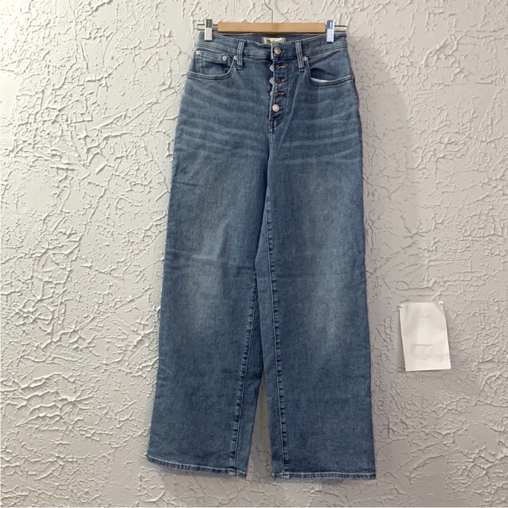 Madewell The Perfect Vintage Wide Leg Jean Blue Denim 26